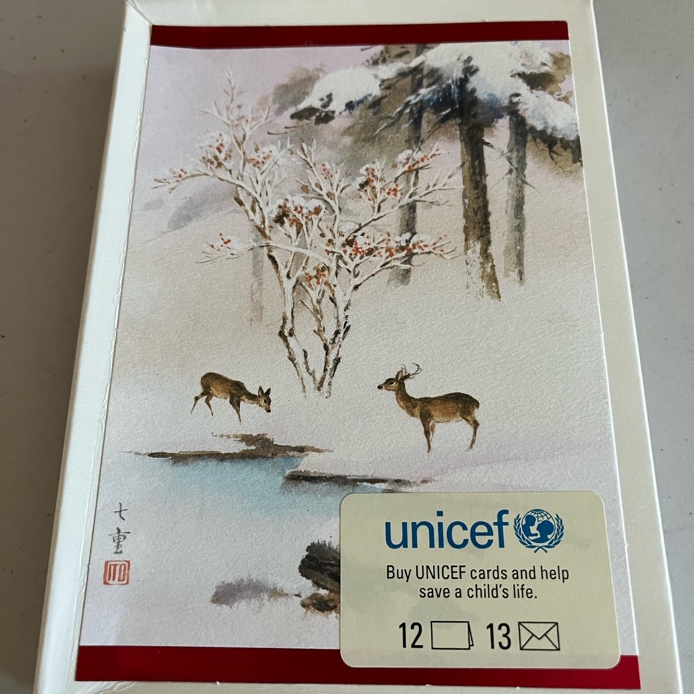 Vintage 12 cards unicef/hallmark. Great condition brand new. Christmas